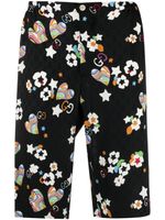 Gucci monogram-print knee-length shorts - Noir