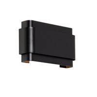 QAZQA - Industrieel | Industrie wandlamp zwart 2-lichts - Coen | Woonkamer | Slaapkamer | Keuken - Staal Rechthoekig - G9 Geschikt voor LED - Max. 2 x 5 Watt