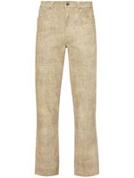 JW Anderson pantalon en cuir à coupe droite - Tons neutres