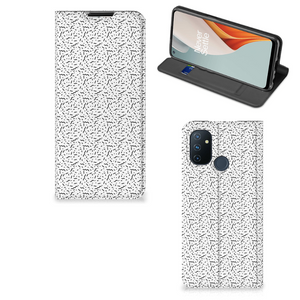 OnePlus Nord N100 Hoesje met Magneet Stripes Dots