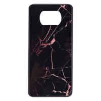 Shop4 - Poco X3 Pro Hoesje - Harde Back Case Marmer Zwart