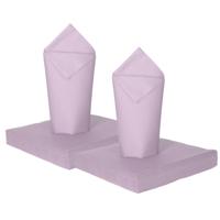 Feest servetten - 80x - lavendel paars - 3 laags - 33 x 33 cm