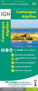 Fietskaart - Wandelkaart 33 Camargue - Alpilles - Provence | IGN - Ins