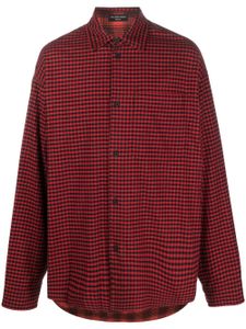 Balenciaga chemise à carreaux - Rouge