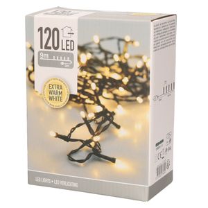 Kerstverlichting extra warm wit buiten 120 lampjes 900 cm