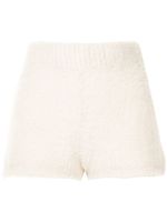 Onefifteen short en maille à taille haute - Blanc - thumbnail