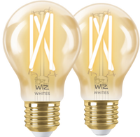 WiZ Smart Filament lamp Standaard Goud 2-pack - Warm tot Koelwit Licht - E27