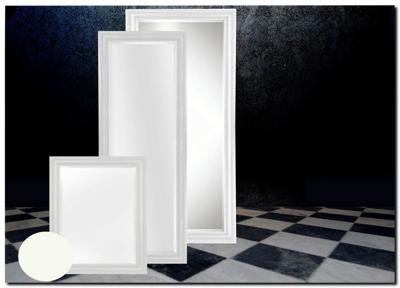 Spiegel op maat in witte lijst Carlo