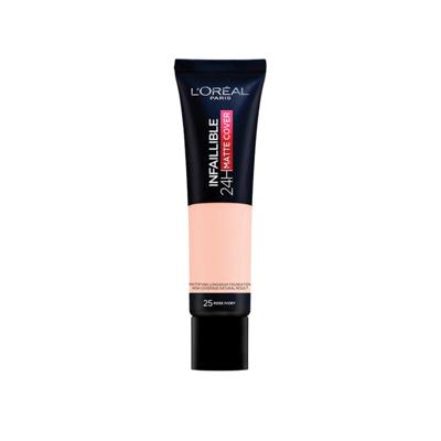 L'Oréal - Infaillible 24H Matte Cover Foundation - 25 Rose Ivory 30ml
