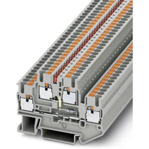 Phoenix Contact 3211469 Doorgangsserieklem 5.2 mm Snelaansluiting Grijs 50 stuk(s)