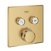 Grohe SmartControl Inbouwthermostaat - 3 knoppen - 15.8x15.8cm - brushed cool sunrise 29124GN0