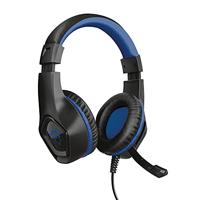 Trust Gaming GXT 404B Rana Gamingheadset voor PS4 / PS5, 3.5 mm Jack, Over Ear, Opvouwbare Microfoon, In-line Afstandsbediening - Blauw