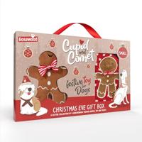 Cupid & Comet Peperkoek Kerst Hond Cadeaupakket met Trui, Speelgoed & Treats (Med - 50cm)