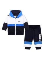 BOSS Kidswear survêtement à design colour block - Bleu