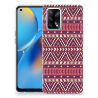 OPPO A74 4G TPU bumper Aztec Paars - thumbnail