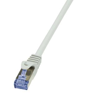 LogiLink CQ3132S RJ45 Netwerkkabel, patchkabel CAT 6A S/FTP 40 m Grijs Snagless, Vlambestendig, Afscherming totaal, Halogeenvrij, Pair afscherming 1 stuk(s)