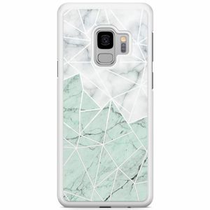 Samsung Galaxy S9 hoesje - Marmer mint mix