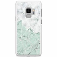 Samsung Galaxy S9 hoesje - Marmer mint mix