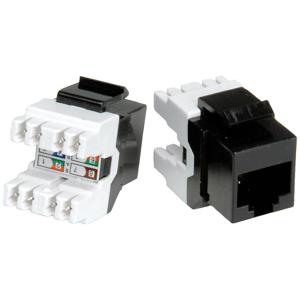 ROLINE Cat.5e Keystone, RJ-45, zwart