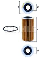 Oliefilter MAHLE, Diameter (mm)63,5mm, u.a. für Audi, VW