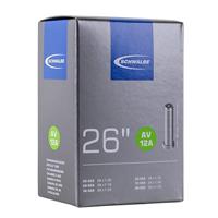 Schwalbe AV12A, unisex-volwassen binnenband, zwart, 26 ''