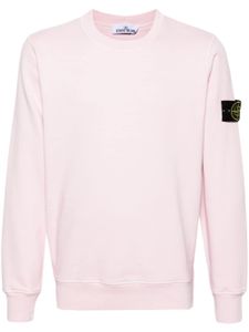 Stone Island Compass-badge cotton sweatshirt - Rose