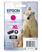 Epson Originele 26XL inkt ijsbeer (XP-600, XP-700, XP-800, XP-510, XP-710, XP-615, XP-610, XP-810, XP-720, XP-820, XP-520, XP-620, XP-625), magenta