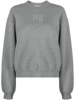 Alexander Wang sweat à logo embossé - Gris