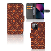 iPhone 13 Mini Telefoon Hoesje Batik Brown - thumbnail