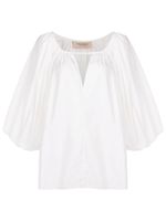 Adriana Degreas blouse à manches bouffantes - Blanc - thumbnail