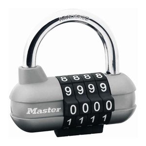 Masterlock 64mm - die-cast body - 25mm hardened steel shackle, 7mm diam. - 4-digi - 1520EURD