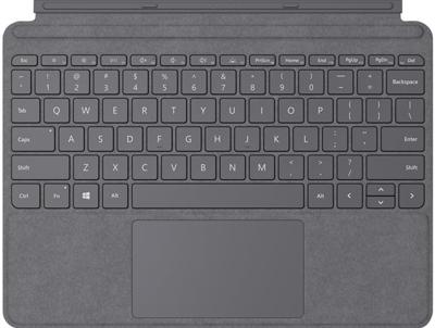 Surface Go Type Cover - Toetsenbord - met trackpad, versnellingsmeter - backlit - Engels - licht houtskool - commercieel