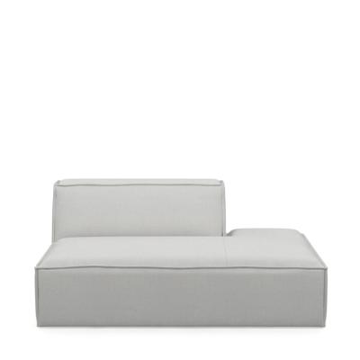 Rivièra Maison Modulaire Bank 'The Jagger' Lounger Rechts, Washed Cotton, kleur Ash Grey