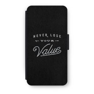 Never lose your value: iPhone 8 Plus Flip Hoesje