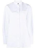 Jil Sander chemise en coton à col officier - Blanc - thumbnail