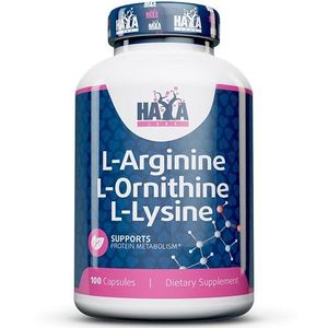 L-Arginine, L-Ornithin & L-Lysine Haya Labs 100caps