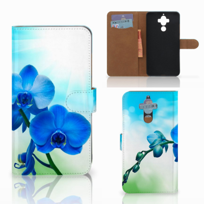 Huawei Mate 9 Hoesje Orchidee Blauw - Cadeau voor je Moeder