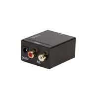 LogiLink CA0100 Toslink / Cinch Audio Adapter Zwart