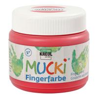 Creativ Company Mucki Vingerverf Rood, 150ml - thumbnail