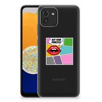 Samsung Galaxy A03 Silicone Back Cover Popart Princess