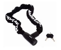 Masterlock Keyed steel chain 90cm x Ø 8mm w/2 keysnylon sleeve - colour : black - 8391EURDPRO