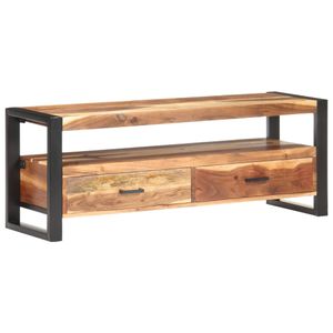 Tv-meubel 120x35x45 cm massief hout met sheesham afwerking