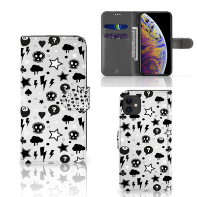 Telefoonhoesje met Naam Apple iPhone 11 Silver Punk Telefoonhoesje met Naam Apple iPhone 11 Silver Punk