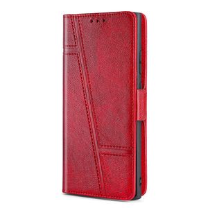 iPhone SE 2022 hoesje - Bookcase - Pasjeshouder - Portemonnee - Patroon - Kunstleer - Rood