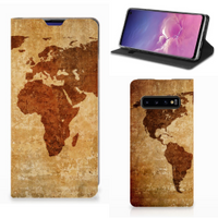 Samsung Galaxy S10 Book Cover Wereldkaart - thumbnail