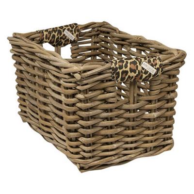 Rieten Fietsmand L Panthar grijs