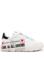 Love Moschino baskets à imprimé graphique - Blanc - thumbnail