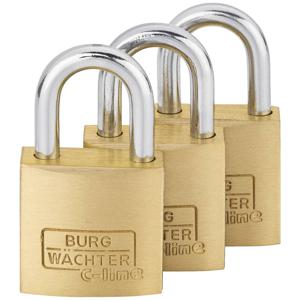 Burg Wächter 29921 Hangslot 25.00 mm Gelijksluitend Messing Sleutelslot