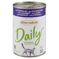 almo nature Daily Grain Free Kattenvoer, mousse met konijnen, complete voeding voor katten, natvoer 24 stuks (24 x 85 g)