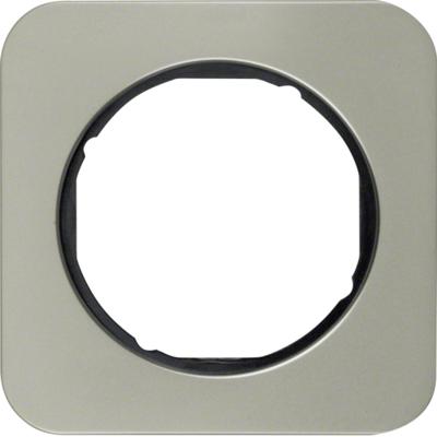 Hager berker R.1 afdekraam metaal, roestvaststaal (RVS) Hager berker R.1 afdekraam metaal, roestvaststaal (RVS)